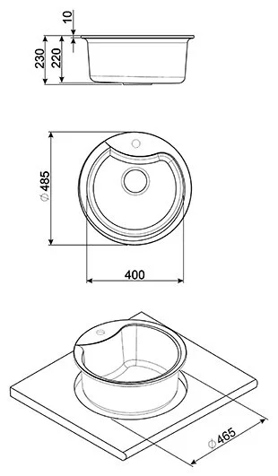 Фото Кухонная мойка SMEG LSE48RA