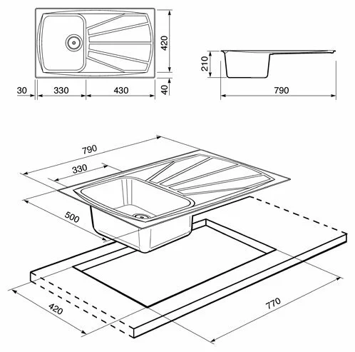 Фото Кухонная мойка SMEG LSE791P-2
