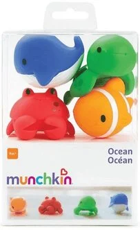 Фото Игрушка для ванны Munchkin Морские животные 4шт от 9 мес 11103