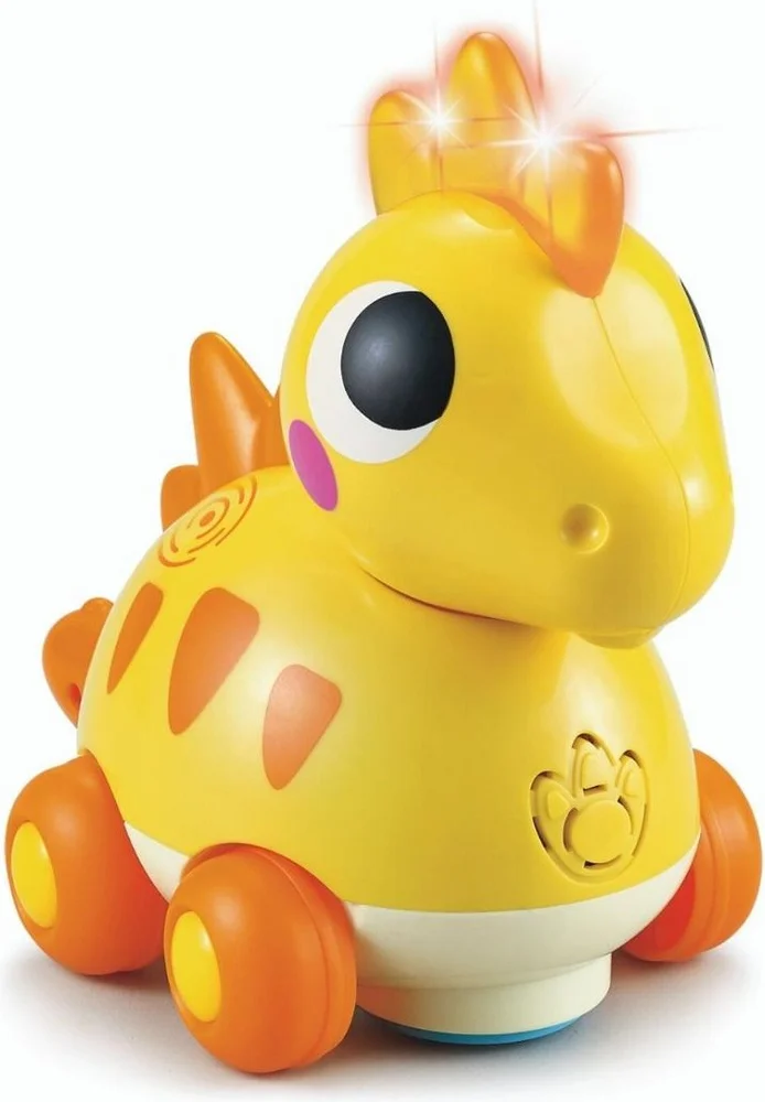 Развивающая игрушка HOLA TOYS Динозаврик на колесиках 6110