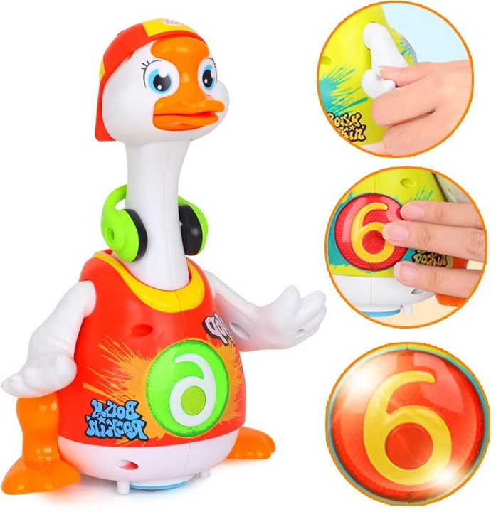 Цена Развивающая игрушка HOLA TOYS &amp;amp;quot;Гусь&amp;amp;quot;, в красной футболке 828/K