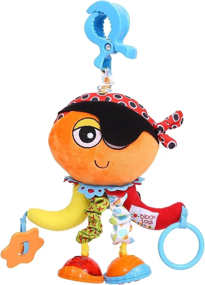 Игрушка-подвеска BIBA TOYS на прищепке Пират Джэк длина 30 см OC165