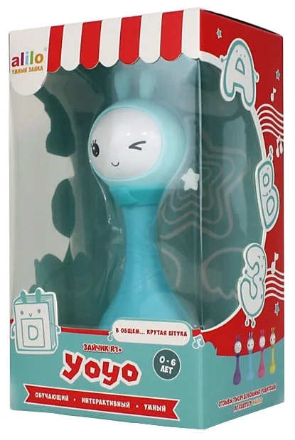 Фото Музыкальная игрушка Alilo Умный зайка R1+ Yoyo синий 61035