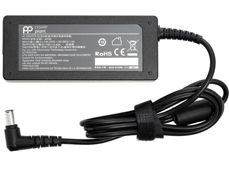 Фото Блок питания для ноутбуков PowerPlant LG 220V, 19V 65W 3.42A (6.5*4.4) LG65F6544