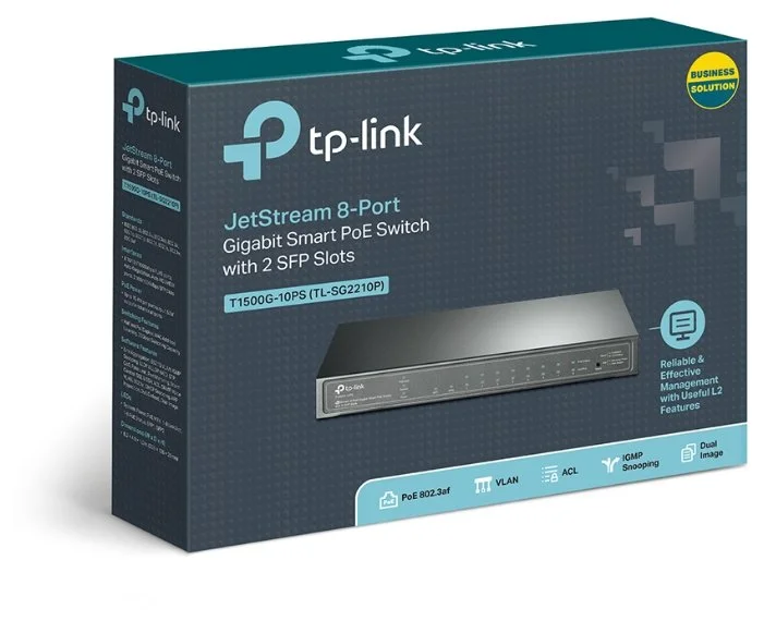 Картинка Коммутатор TP-LINK T1500G-10PS