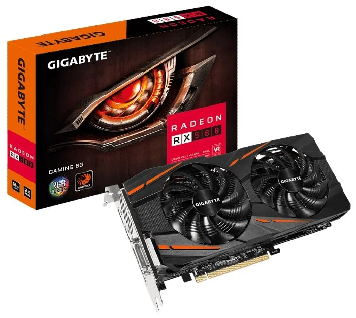 Купить Видеокарта GIGABYTE GV-RX580GAMING-8GD