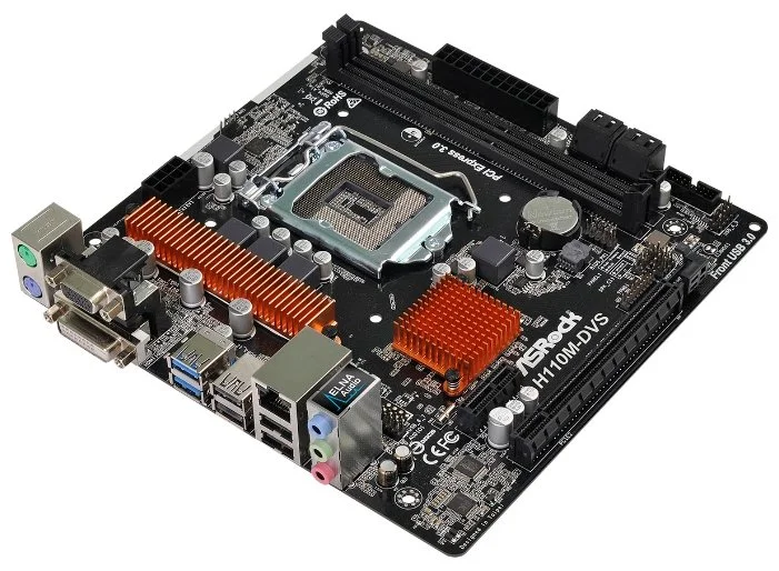 Фото Материнская плата ASRock H110M-DVS