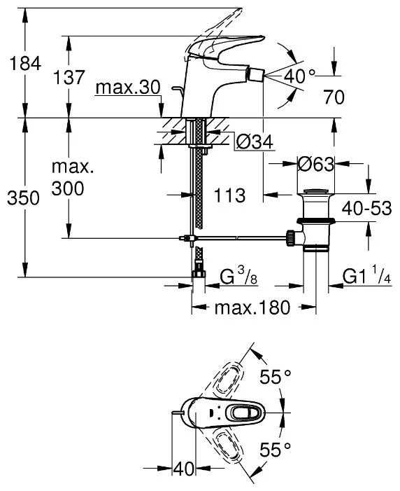 Фото Смеситель GROHE Eurostyle new 33565003