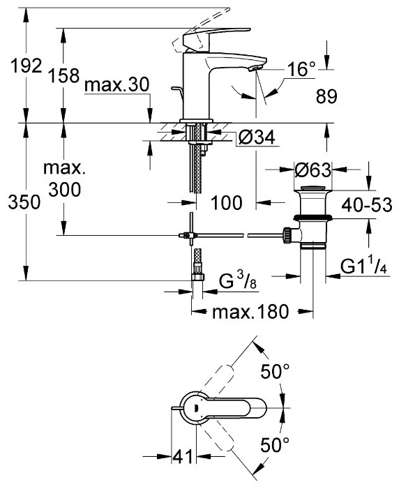 Фото Смеситель GROHE Eurostyle cosmopolitan 23037002