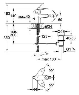 Фото Смеситель GROHE Europlus 33241002