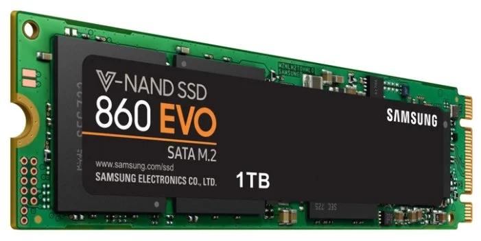 Фотография Жесткий диск SSD SAMSUNG 860 EVO MZ-N6E1T0BW