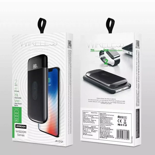Картинка Power Bank JOYROOM 10000mah (CHI Series) Wireless Charging Technology Gold