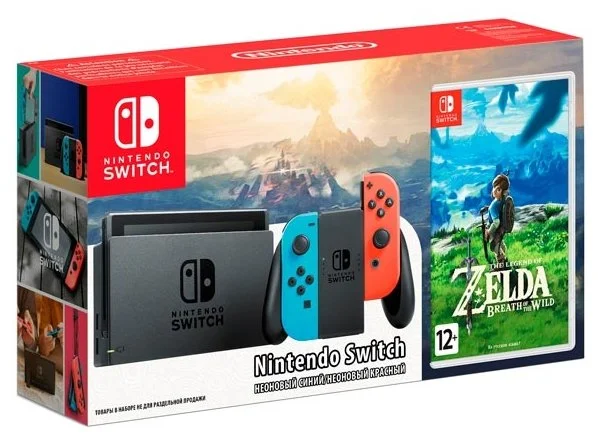 Игровая консоль NINTENDO Switch Grey +The Legend of Zelda: Breath of the Wild Казахстан