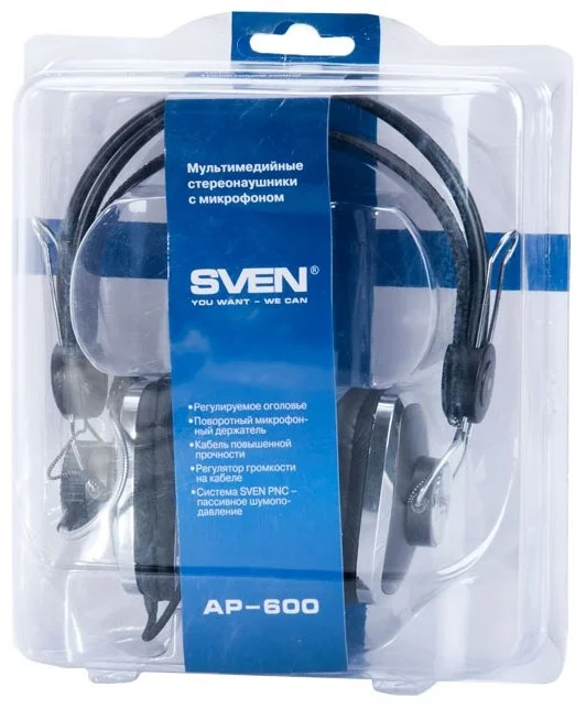 Купить Наушники SVEN AP-600 Black