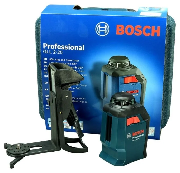Фото Лазерный нивелир BOSCH GLL 2-20 + BM3 + кейс (0601063J00)