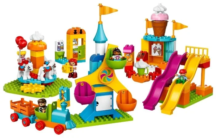 Фото Конструктор LEGO Большой парк аттракционов DUPLO 10840