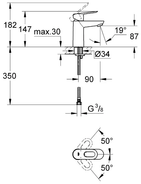 Фото Смеситель GROHE BauLoop 23337000
