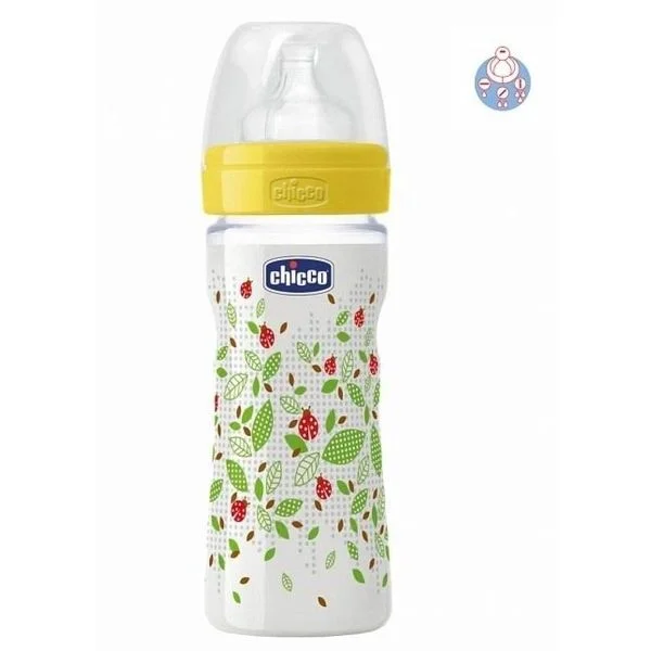 Фото Бутылочка CHICCO 00020623300050 Well Being Божья коровка силикон 250 ml 2+