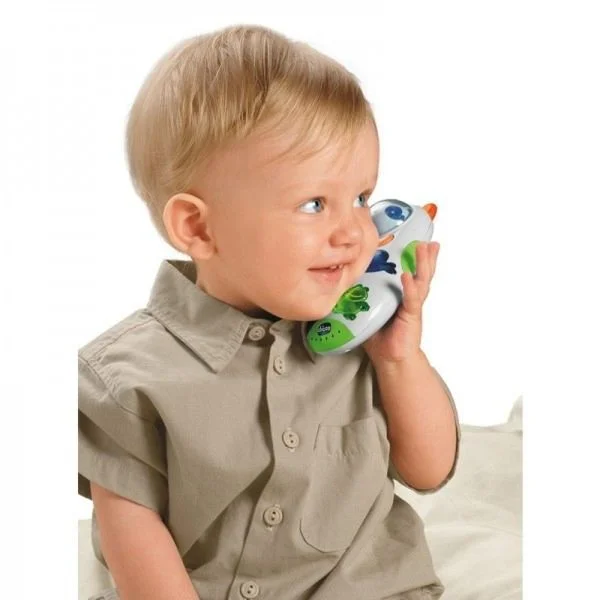 Картинка Игрушка музыкальная CHICCO Говорящий телефон (рус/англ) 6м+ 00071408000180