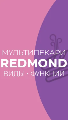 Читать статью "Мультипекари Redmond: виды, функции"