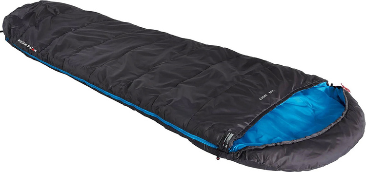Фото Спальный мешок HIGH PEAK TR 300 RIGHT (темно-серый/синий) - правая молния