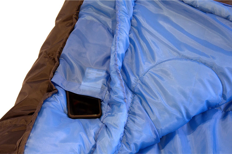 Цена Спальный мешок HIGH PEAK TR 300 RIGHT (темно-серый/синий) - правая молния
