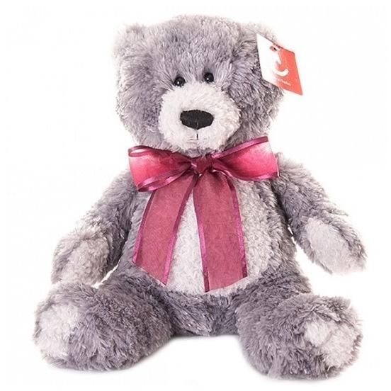 Фото Мягкая игрушка AURORA Медведь серый 20 см 15-328