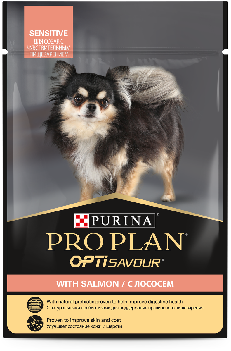 Фото Корм для собак PURINA Pro Plan Adult с чувст.пищ. лосось 85 гр