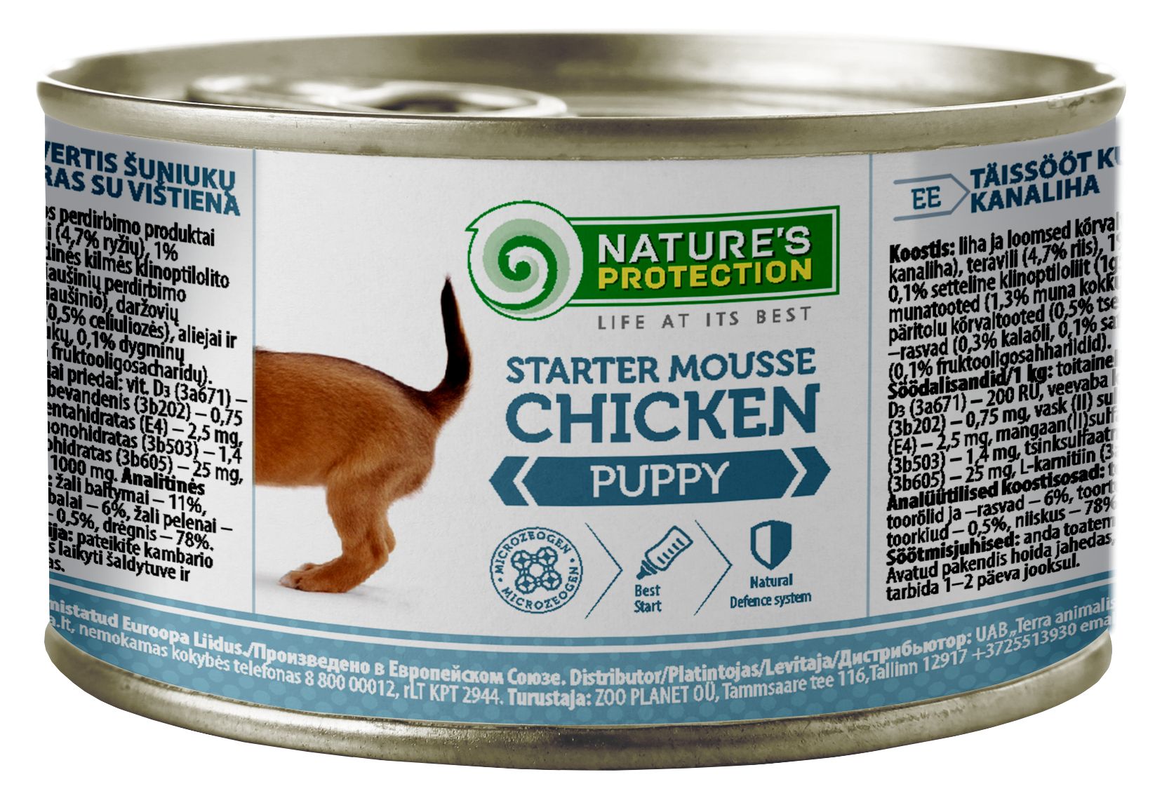 Консервированный корм Nature‘s Protection Puppy Starter Mousse Chicken 200 g для щенков