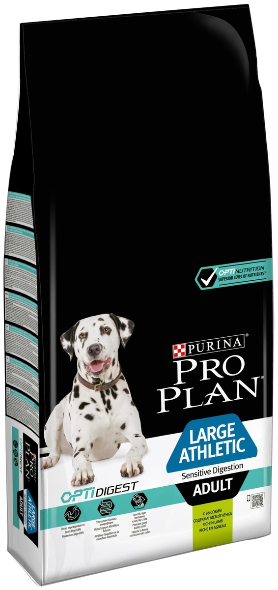 Картинка Корм для собак PURINA Pro Plan Adult атлетик ягненок 14 кг