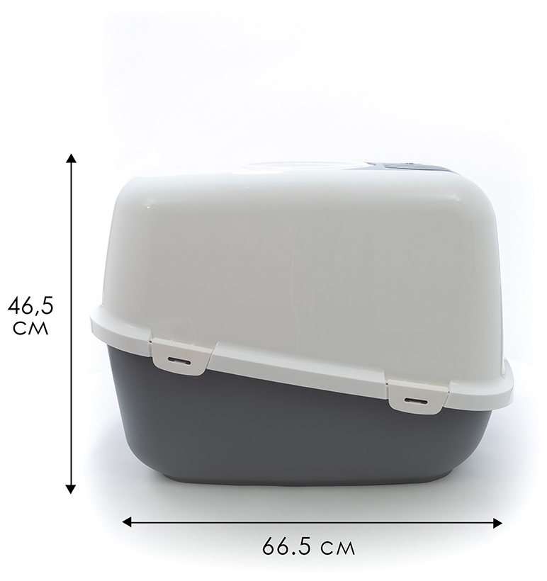 Купить Туалет-био SAVIC Nestor Jumbo белый/серый A0200-00WG (66,5x48,5x46,5)