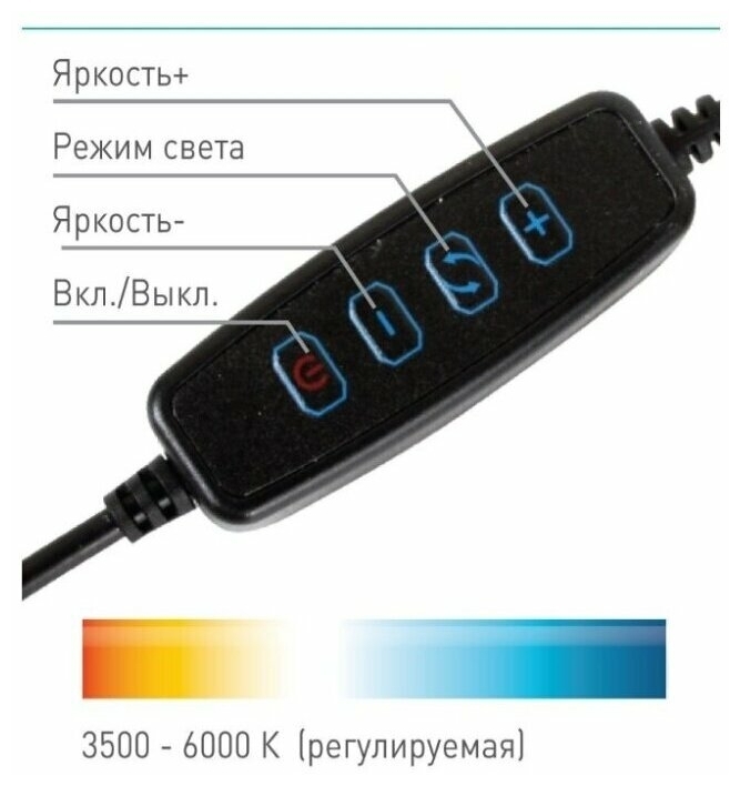Фотография Кольцевая USB LED лампа Puluz PU397 10.2&amp;amp;quot;