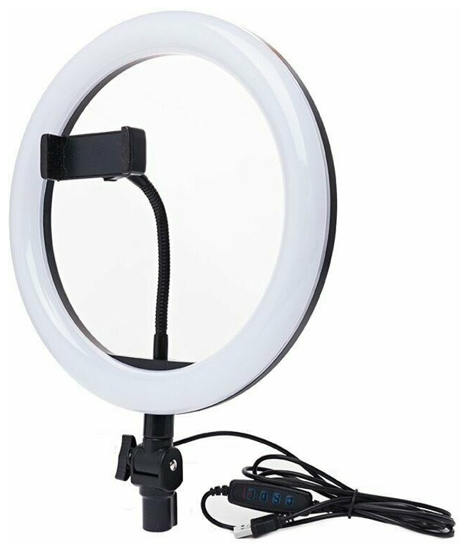 Цена Кольцевая лампа SELFIE RING Ring Fill Light ZD666 26 см Black