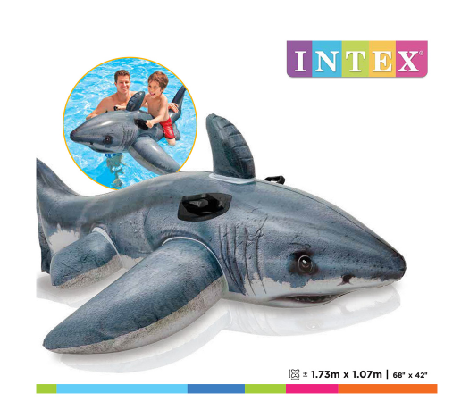 Фотография Надувная игрушка INTEX 57525NP в форме акулы для плавания