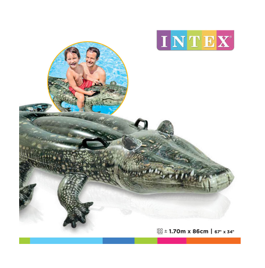 Фотография Надувная игрушка INTEX 57551NP в форме крокодила для плавания