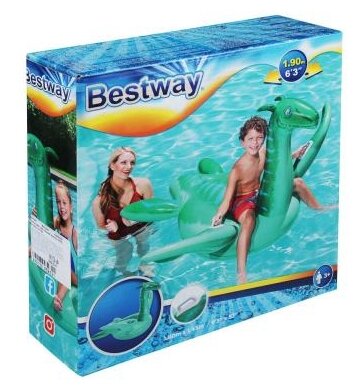 Цена Надувная игрушка BESTWAY для катания верхом Плезиозавр 41128