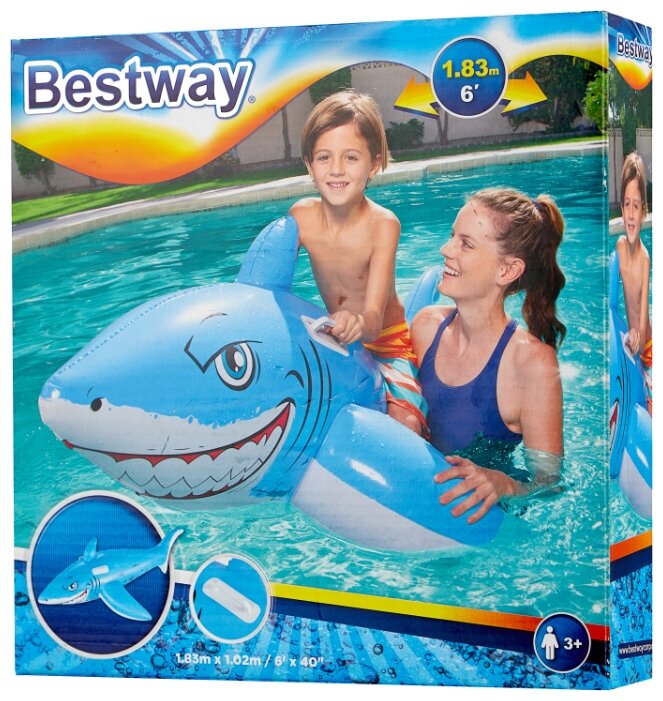 Картинка Надувная игрушка BESTWAY 41032 в форме акулы для плавания