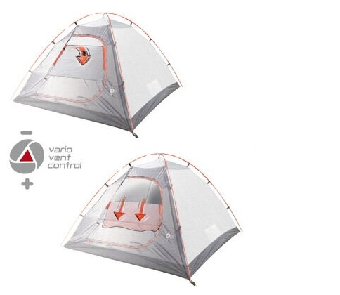 Палатка HIGH PEAK NEVADA 4.0 (4-x местн.) (светло-серый) Казахстан
