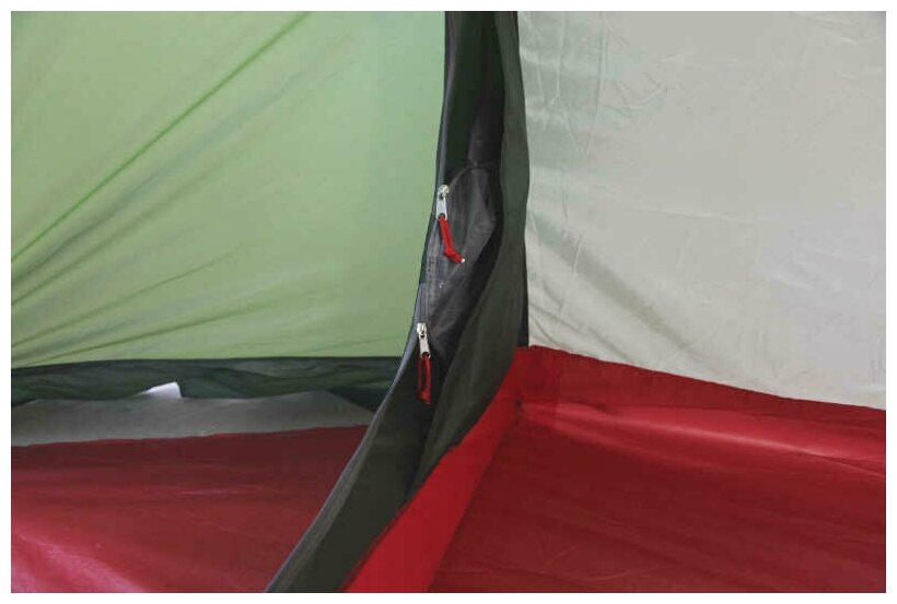 Фото Палатка HIGH PEAK KITE 2 (2-x местн.) (оливковый/красный) (R89038)