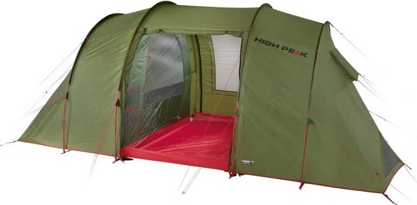 Фото Палатка HIGH PEAK GOOSE 4 LW (4-x местн.) (оливковый/красный) (R89091)