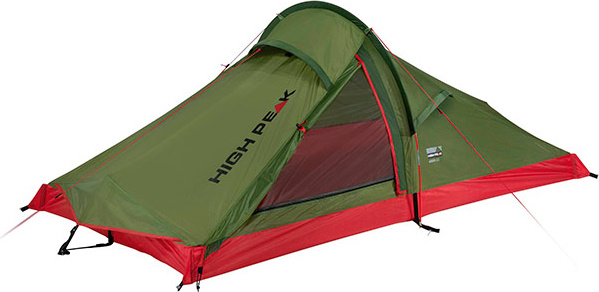 Фото Палатка HIGH PEAK SISKIN 2.0 (2-x местн.) (оливковый/красный)