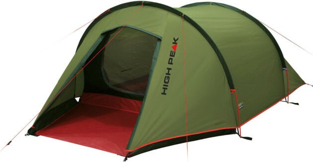 Фото Палатка HIGH PEAK KITE 2 LW (2-x местн.) (оливковый/красный) (R89033)