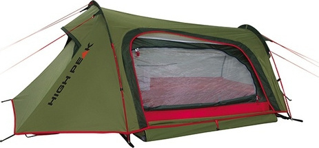 Фото Палатка HIGH PEAK SPARROW 2 (2-x местн.) (оливковый/красный)