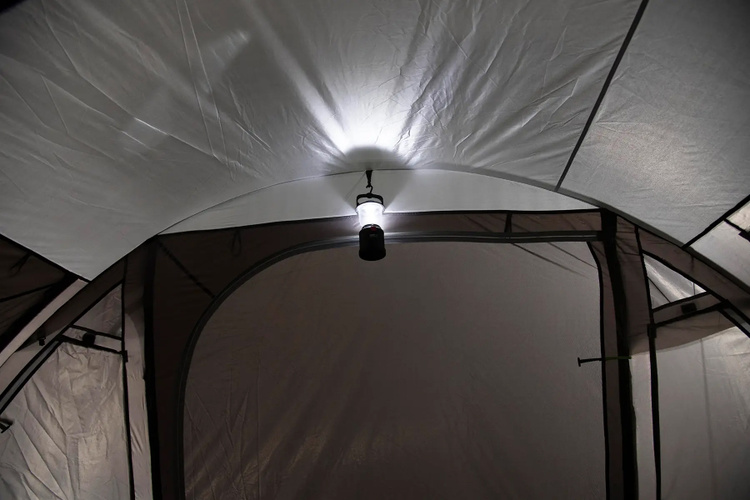 Фотография Палатка HIGH PEAK MERAN 5.0 (5-ти местн.) (светло-серый/темно-серый/зеленый)