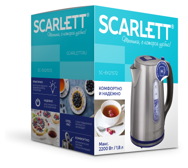 Купить Чайник SCARLETT SC-EK21S72