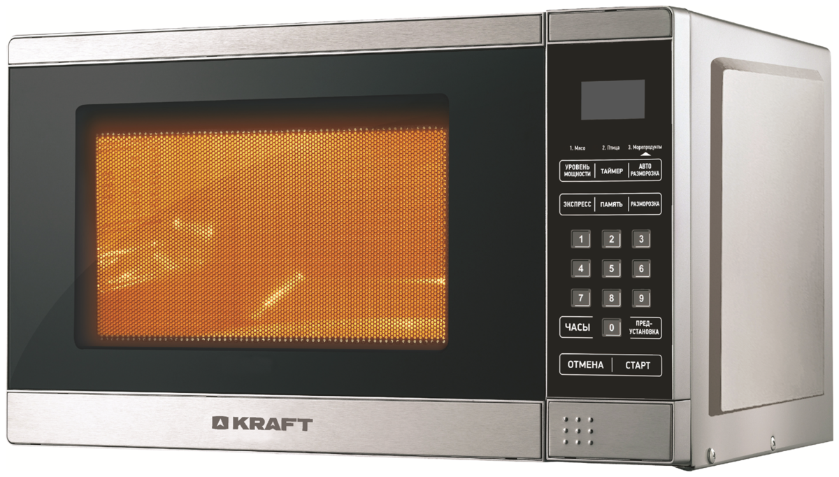 Фото Микроволновая печь KRAFT KF20MW7S-300D