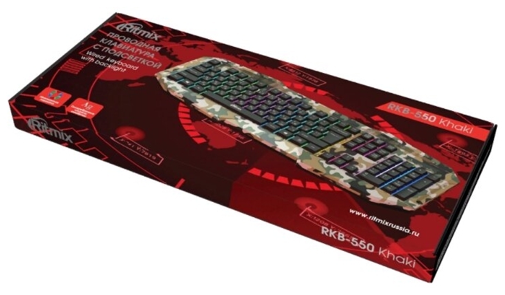 Цена Клавиатура RITMIX RKB-550 Khaki