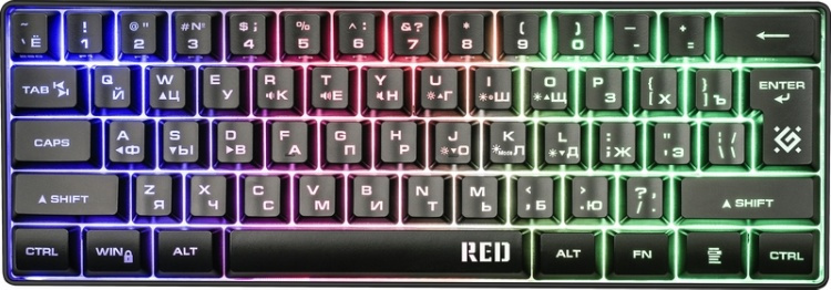 Клавиатура DEFENDER Red GK-116 RU