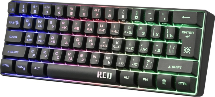 Картинка Клавиатура DEFENDER Red GK-116 RU