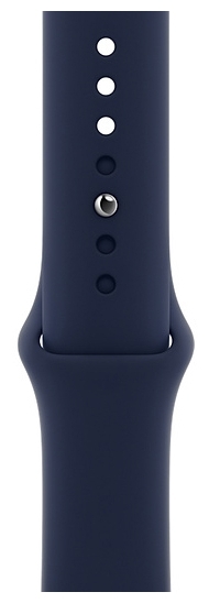 Фотография Смарт часы APPLE Watch Series 6 GPS 44mm Blue Aluminium Case with Deep Navy Sport Band - Regular